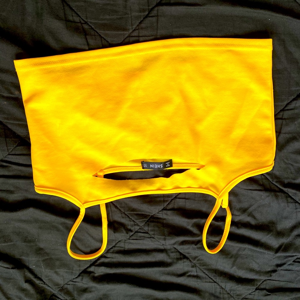 Yellow Tank Crop Top